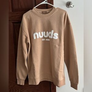 NEW NUUDS CREW NECK SWEATSHIRT SIZE SMALL OVERSIZED